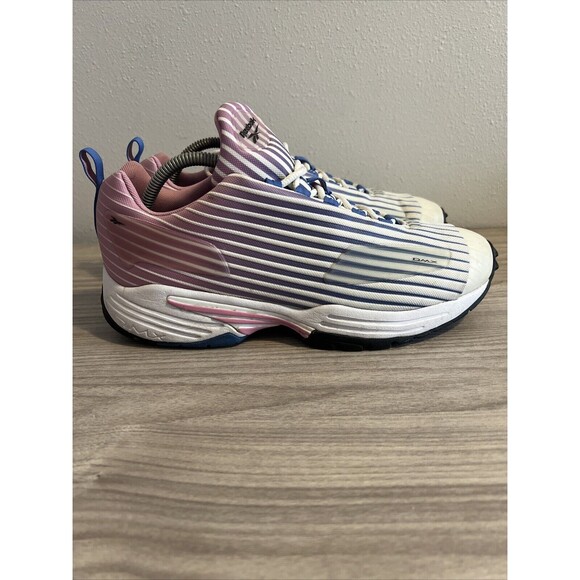 Size 11 - Reebok DMX Thrill Jasmine Pink Blue Blast Running Shoes Sneakers - Picture 1 of 11